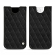 レザーケース Apple iPhone 12 - Negre poudro - Couture