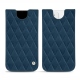 レザーケース Apple iPhone 12 - Blu mediterran - Couture