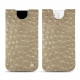 Custodia in pelle Apple iPhone 12 - Autruche desert