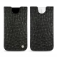 Funda de piel Apple iPhone 12 - Autruche nero