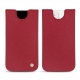Apple iPhone 12 leather pouch - Rouge passion