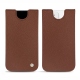 Capa em pele Apple iPhone 12 - Marron délicat