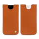 Capa em pele Apple iPhone 12 - Orange vibrant