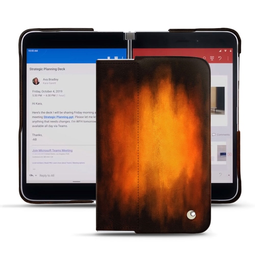 Hochwertige Lederschalen für Microsoft Surface DuoFauve Patine