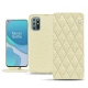 Funda de piel OnePlus 8T - Ivoire - Couture ( Sleek P C12 - White ) 