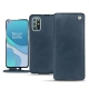 Housse cuir OnePlus 8T - Jean vintage ( Roughtcut - Pantone 285U  ) 