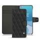 Housse cuir OnePlus 8T - Noir - Couture ( Nappa - Black ) 