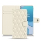Capa em pele OnePlus 8T - Blanc - Couture ( Bologna - White ) 