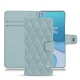 Lederschutzhülle OnePlus 8T - Bleu ciel - Couture ( Nappa - Pantone 277C ) 
