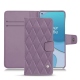 Housse cuir OnePlus 8T - Lilas - Couture ( Nappa - Pantone 2645U ) 