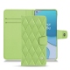 Capa em pele OnePlus 8T - Vert olive - Couture ( Nappa - Pantone 578U ) 