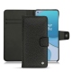 OnePlus 8T leather case - Ebène ( Sleek P C12 - Black ) 
