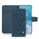 Capa em pele OnePlus 8T - Indigo - Couture ( Pantone 303U ) 