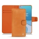 가죽 커버 OnePlus 8T - Mandarine vintage ( Pantone 165C ) 