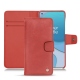 가죽 커버 OnePlus 8T - Cerise vintage ( Pantone 185C ) 