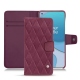 Housse cuir OnePlus 8T - Prune vintage - Couture