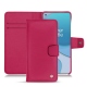 OnePlus 8T leather case - Rose fluo
