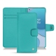 OnePlus 8T leather case - Bleu fluo
