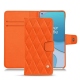 OnePlus 8T leather case - Orange fluo - Couture