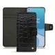 Capa em pele OnePlus 8T - Crocodile nero