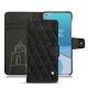 Funda de piel OnePlus 8T - Negre poudro - Couture