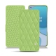 OnePlus 8T leather case - Vert olive - Couture ( Nappa - Pantone 578U ) 