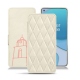 Housse cuir OnePlus 8T - Blanc escumo - Couture