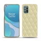 Coque cuir OnePlus 8T - Beige - Couture ( Nappa - Pantone 7502C ) 