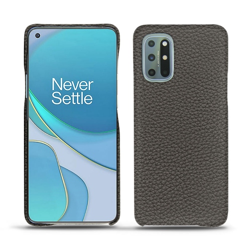 Leather back cover for your OnePlus 8TAnthracite ( Pantone #41403c ) 