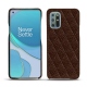 Coque cuir OnePlus 8T - Châtaigne - Couture ( Pantone 476C ) 