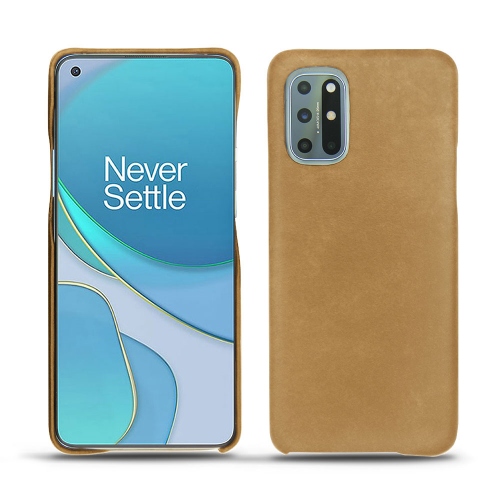 Leather back cover for your OnePlus 8TSable vintage ( Pantone #9b7340 ) 