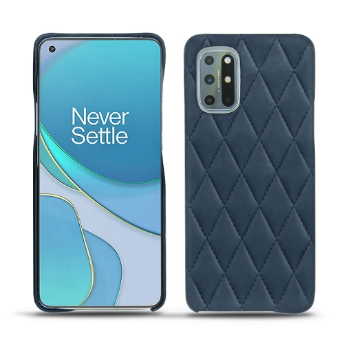 Rückenschale aus Leder für Ihren OnePlus 8TJean vintage - Couture ( Pantone #2f414f  ) 