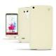Custodia in pelle LG G3  - Beige ( Nappa - Pantone 7502C ) 