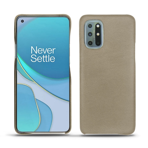 Rückenschale aus Leder für Ihren OnePlus 8TDarboun sabla ( Pantone #BCB1A1 )