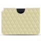 Apple iPad Air (2020) leather pouch - Beige - Couture ( Nappa - Pantone 7502C ) 