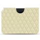 Funda de piel Apple iPad Air (2020) - Ivoire - Couture ( Sleek P C12 - White ) 