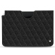 レザーケース Apple iPad Air (2020) - Ebène - Couture ( Sleek P C12 - Black ) 