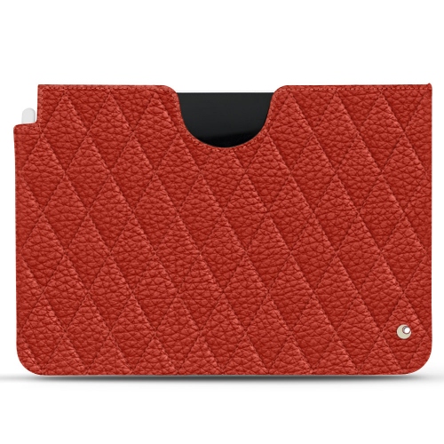 Leather pouches for Apple iPad Air (2020/2022)Papaye - Couture ( Pantone #b54317 ) 