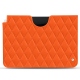 Apple iPad Air (2020) leather pouch - Orange fluo - Couture