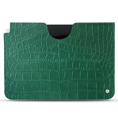 Sacchetti in pelle per Apple iPad Air (2020/2022)Crocodile pino ( Pantone #173F35 ) 