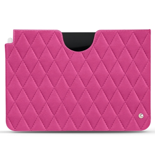 Les pochettes en cuir pour Apple iPad Air (2020/2022)Rose BB - Couture ( Pantone #DB599F )