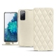 レザーケース Samsung Galaxy S20 FE - Blanc - Couture ( Bologna - White ) 