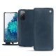 レザーケース Samsung Galaxy S20 FE - Jean vintage ( Roughtcut - Pantone 285U  ) 