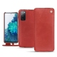 Capa em pele Samsung Galaxy S20 FE - Cerise vintage ( Pantone 185C ) 