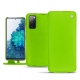 Capa em pele Samsung Galaxy S20 FE - Vert fluo