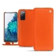 Capa em pele Samsung Galaxy S20 FE - Orange fluo