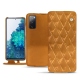 レザーケース Samsung Galaxy S20 FE - Or Maïa - Couture