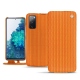 Samsung Galaxy S20 FE leather case - Abaca arancio