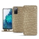 Samsung Galaxy S20 FE leather case - Autruche desert