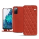 レザーケース Samsung Galaxy S20 FE - Arange clouquié - Couture